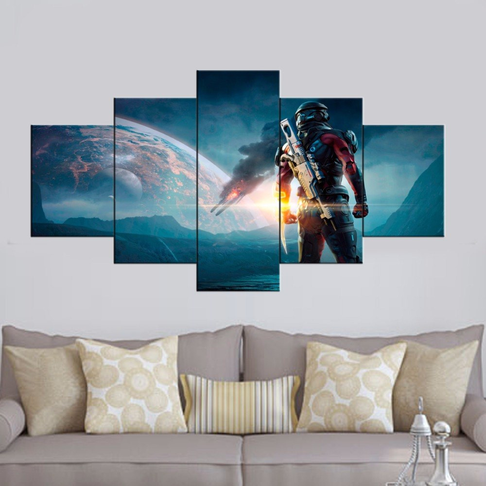 Best ideas about 5 Piece Wall Art
. Save or Pin Modern Art Star Wars Movie picture print Poster 5 piece Now.