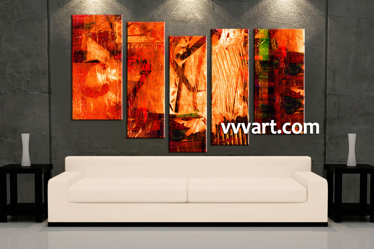 Best ideas about 5 Piece Wall Art
. Save or Pin 5 Piece Canvas Oil Paintings Red Abstract Artwork Now.