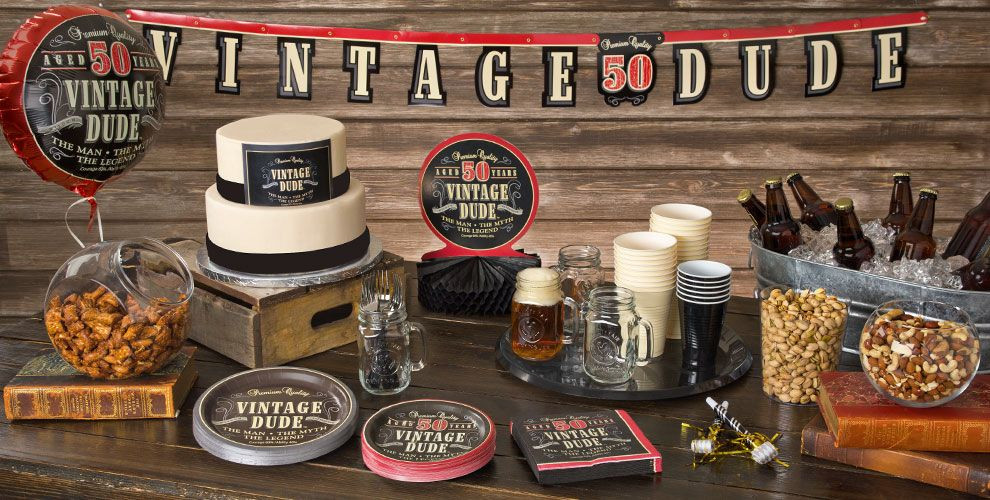 Best ideas about 50th Birthday Decor
. Save or Pin Vintage Dude 50th Birthday Party Supplies Now.