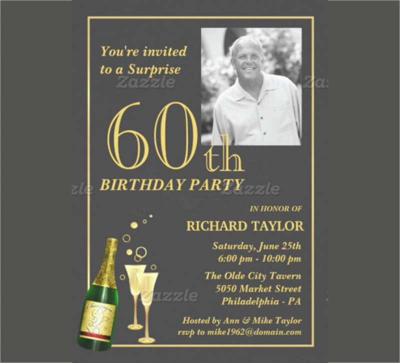 Best ideas about 60th Birthday Invitations Template
. Save or Pin Surprise 60Th Birthday Party Invitation Template Now.