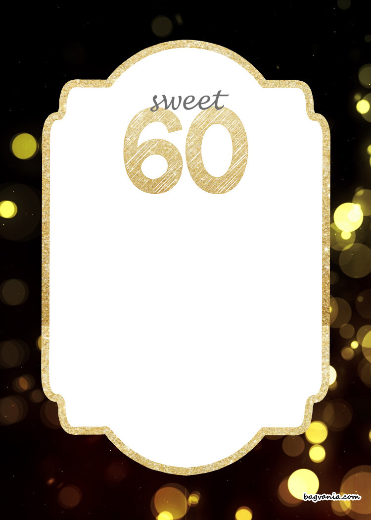 Best ideas about 60th Birthday Invitations Template
. Save or Pin FREE Printable 60th Birthday Invitation Templates Now.