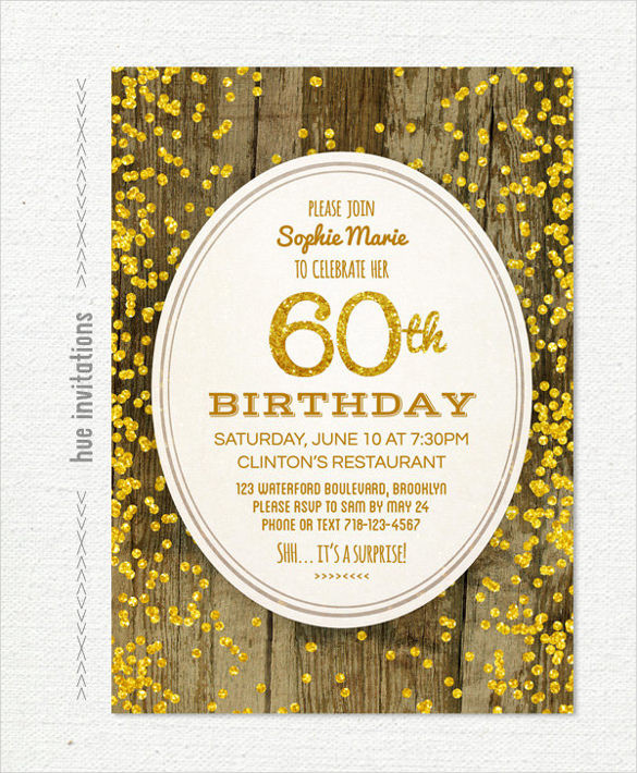 Best ideas about 60th Birthday Invitations Template
. Save or Pin 26 60th Birthday Invitation Templates – PSD AI Now.