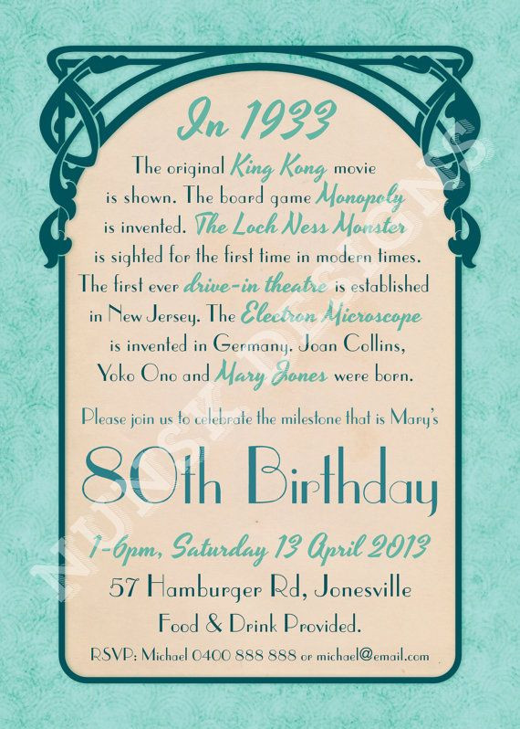 Best ideas about 80th Birthday Quotes
. Save or Pin Quotes For 80th Birthday Invitations QuotesGram Now.