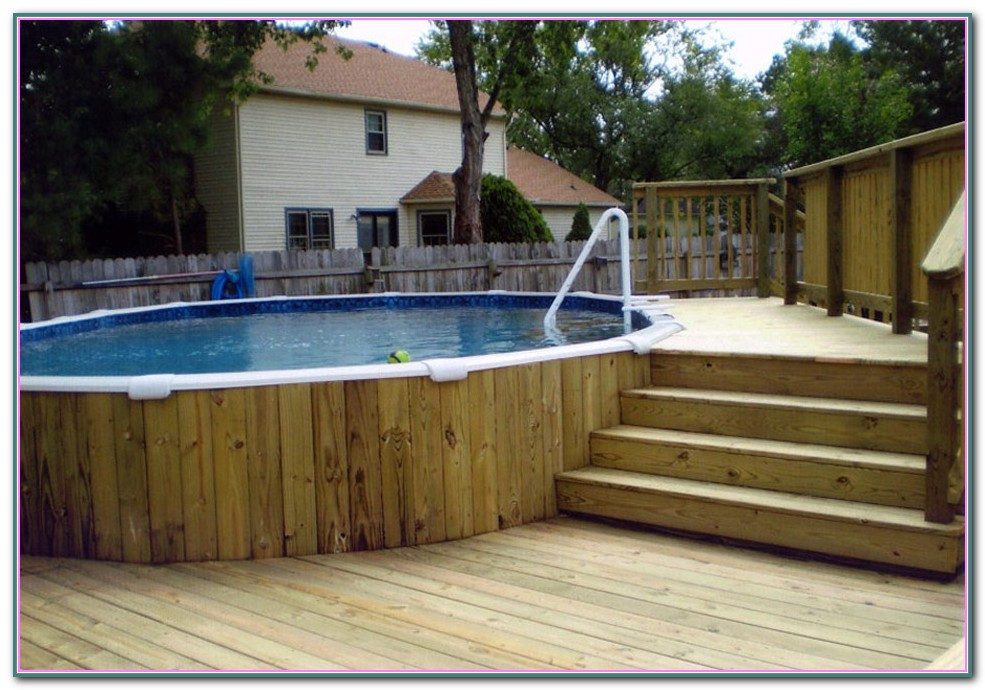 Best ideas about Above Ground Pool Deck Kits
. Save or Pin Ground Pool Decks Kits Pools Home Decorating Now.