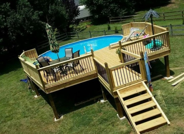 Best ideas about Above Ground Pool Decks
. Save or Pin 31 Uniquely Decorative Ground Pool Landscaping Ideas Now.