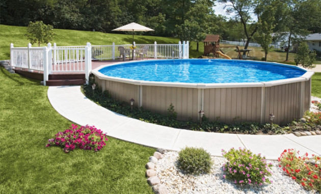 Best ideas about Above Ground Pool Installation Cost
. Save or Pin How Much Does a Semi Inground Pool Cost Now.