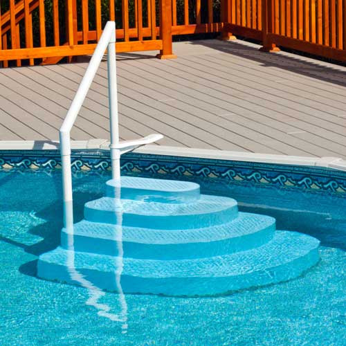 Best ideas about Above Ground Pool Ladders For Decks
. Save or Pin Pool deck decorating ideas pool steps for above ground Now.