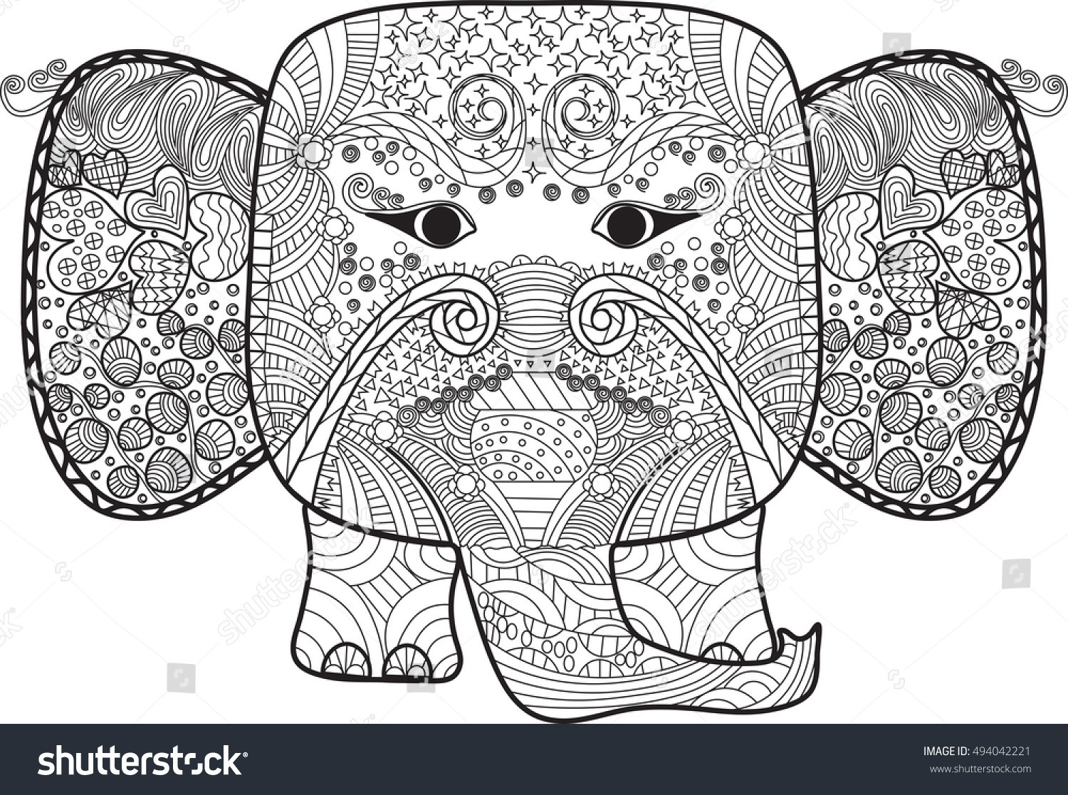 Best ideas about Abstract Elephant Coloring Pages For Adults
. Save or Pin Abstract Cute Elephant Doodle Hand Drawn Stock Vector Now.