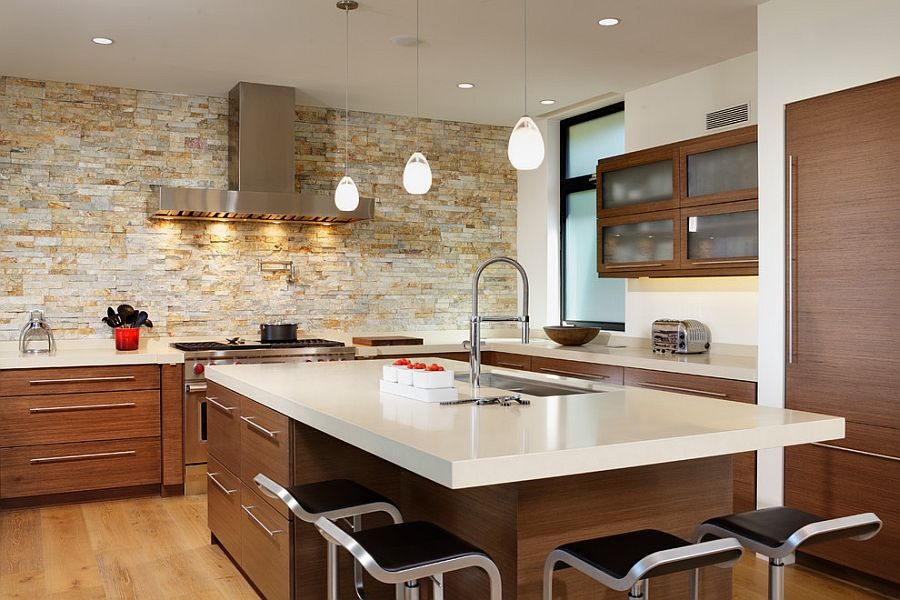Best ideas about Accent Wall In Kitchen
. Save or Pin 30 Inventive Kitchens with Stone Walls Now.