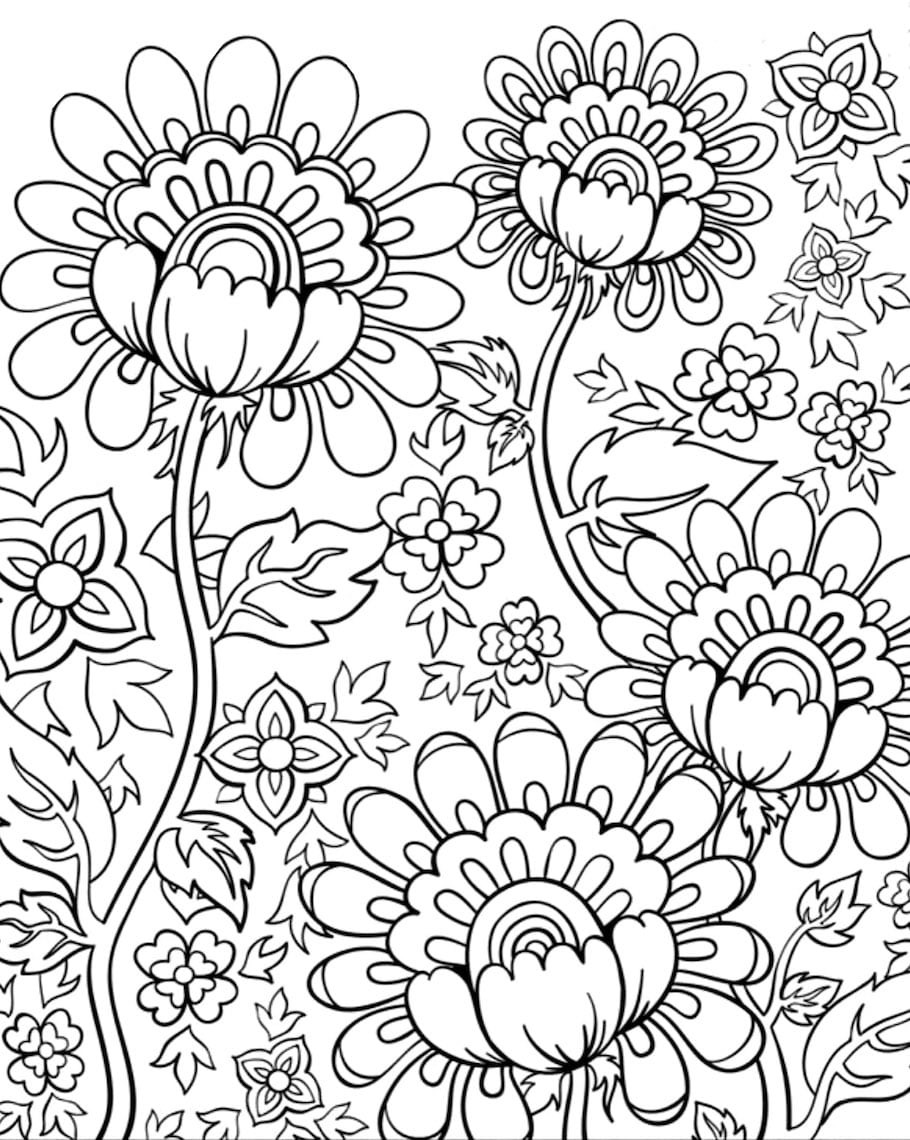 Best ideas about Adult Coloring Books Flowers
. Save or Pin Flower Doodles Doodle Coloring Pages Now.