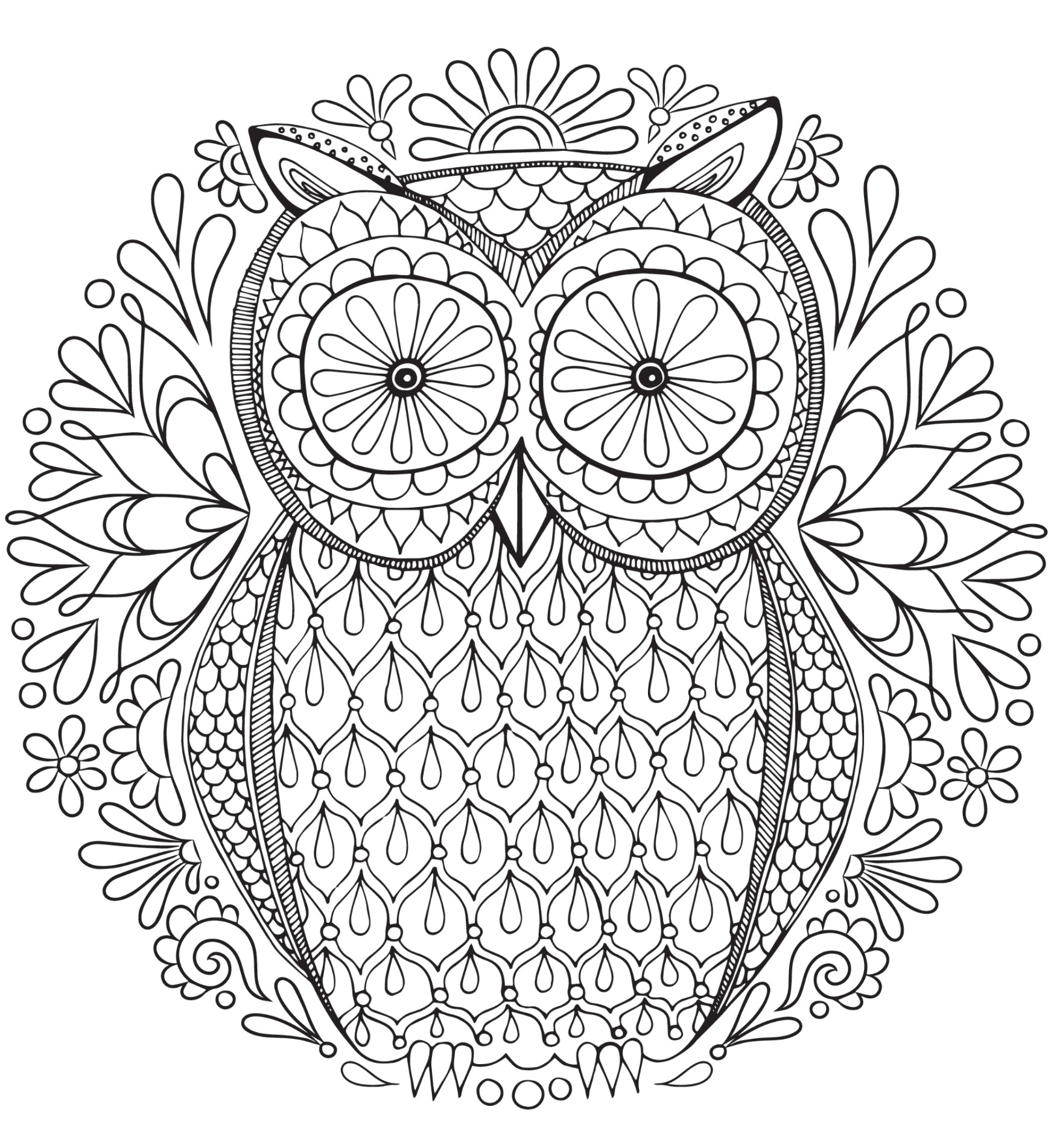 Best ideas about Adult Printable Coloring Pages
. Save or Pin 20 Free Adult Colouring Pages The Organised Housewife Now.