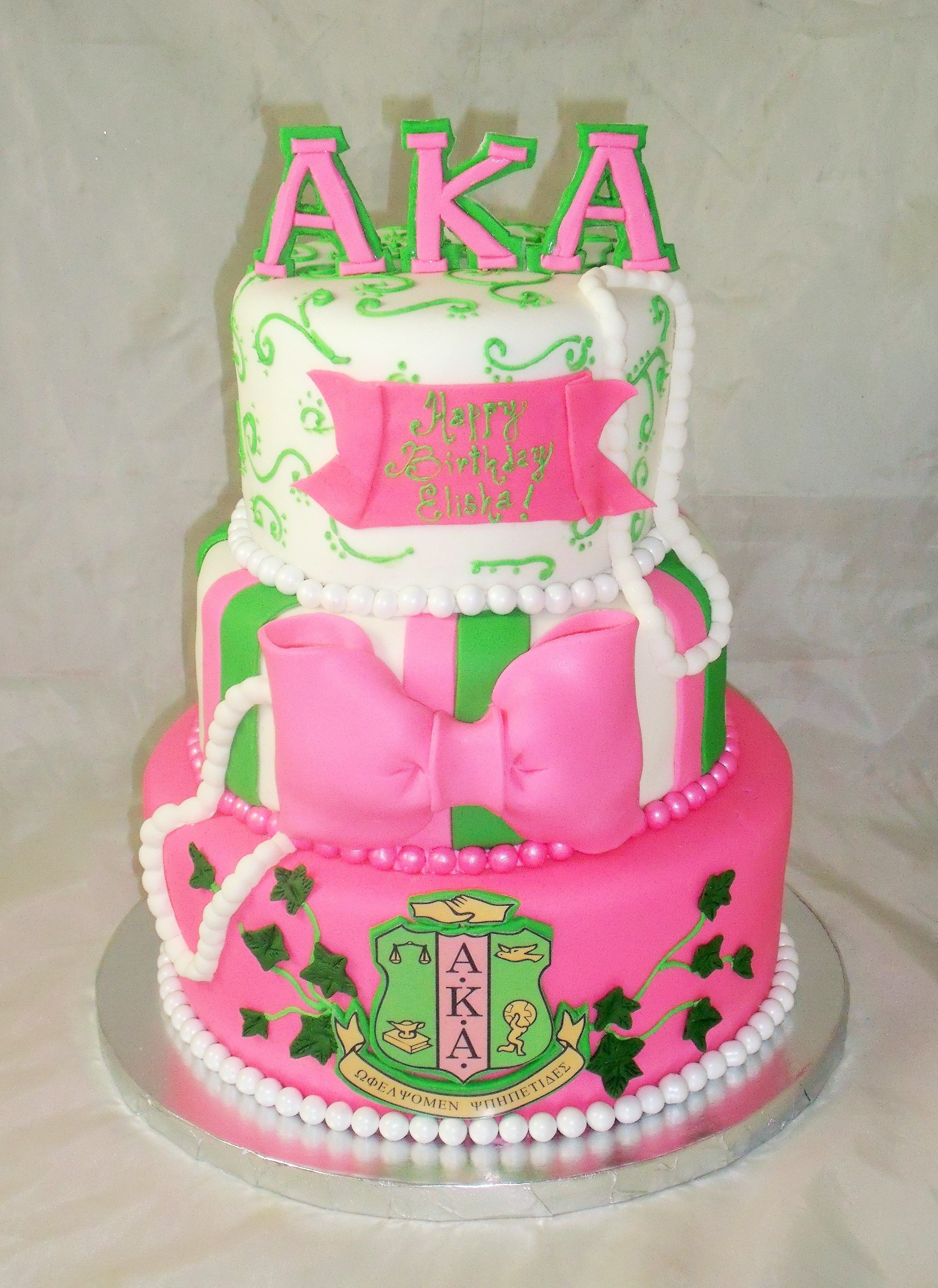 Best ideas about Aka Birthday Cake
. Save or Pin AKA Alpha Kappa Alpha Birthday cake Now.