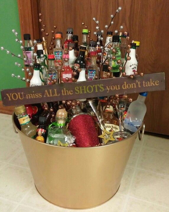 Best ideas about Alcohol Gift Basket Ideas
. Save or Pin A liquor t basket I made for a silent auction Can I Now.