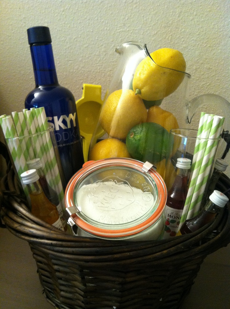 Best ideas about Alcohol Gift Basket Ideas
. Save or Pin When life gives you lemons ke lemonade but make sure Now.