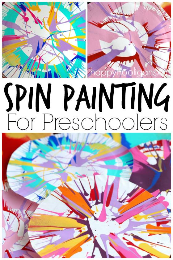 Best ideas about Art Ideas For Preschoolers
. Save or Pin Spin Painting for Preschoolers Happy Hooligans Now.