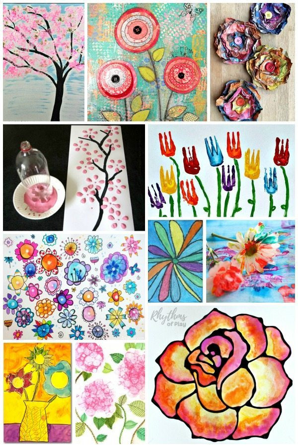 Best ideas about Arts And Craft For Teens
. Save or Pin Easy Flower Art Projects Kids LOVE Now.