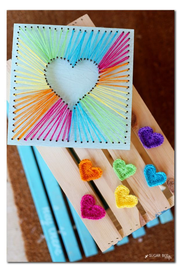 Best ideas about Arts And Craft For Teens
. Save or Pin Heart String Art s and for Now.