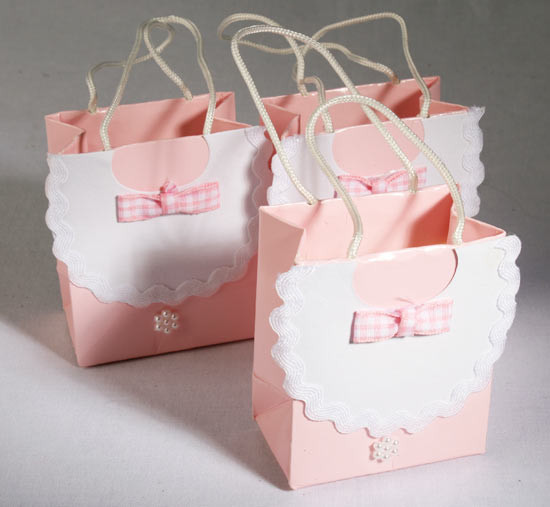 Best ideas about Baby Shower Gift Bag Ideas
. Save or Pin Pink Bib Baby Shower Favor Bags Bags Basic Craft Now.