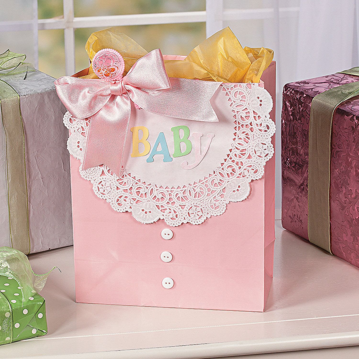 Best ideas about Baby Shower Gift Bag Ideas
. Save or Pin Baby Gift Bag OrientalTrading Now.