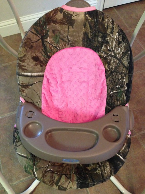 Best ideas about Baby Swing Cover
. Save or Pin RealTree and Hot Pink Minky Baby Swing Cover Now.