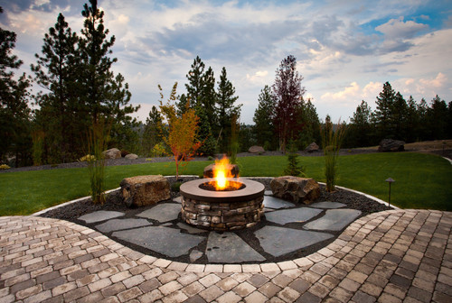 Best ideas about Backyard Fire Pit Designs
. Save or Pin Backyard designs with fire pits large and beautiful Now.