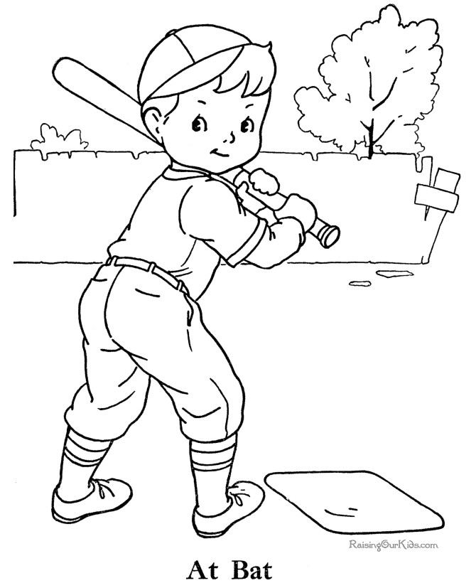 Best ideas about Baseball Coloring Pages For Kids
. Save or Pin Baseball coloring picture to print Now.