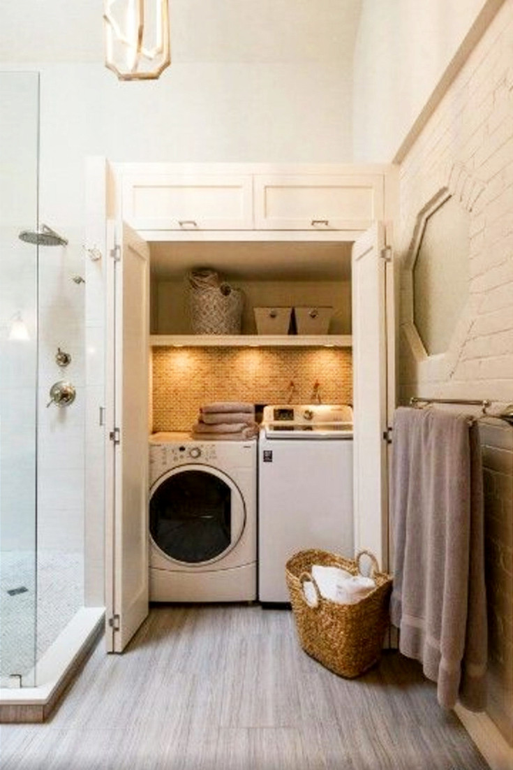 Best ideas about Bathroom Laundry Room
. Save or Pin Laundry Nook Ideas We LOVE Involvery Now.