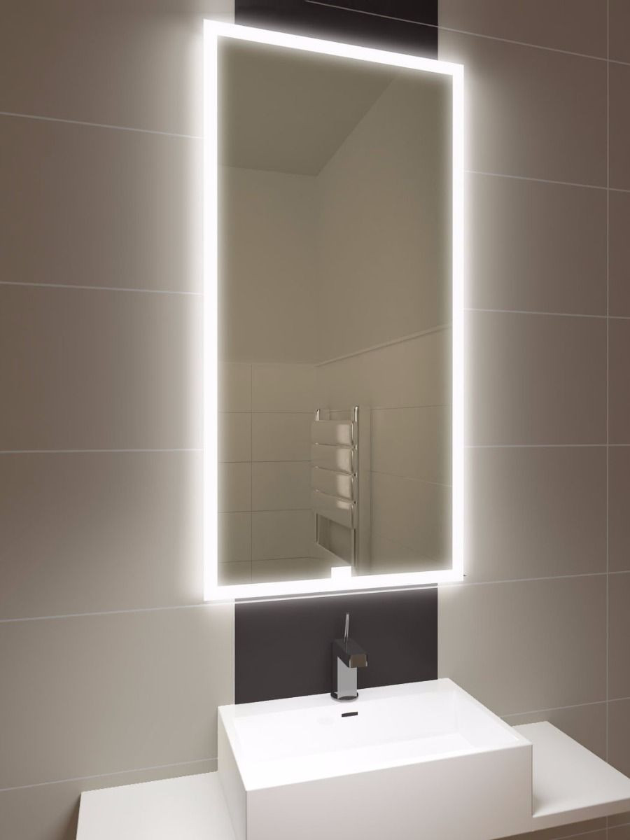 Best ideas about Bathroom Mirror With Lights
. Save or Pin Halo Tall LED Light Bathroom Mirror 1419V Now.