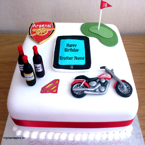 Best ideas about Birthday Cake For Brother
. Save or Pin Write name on Birthday Cake for Brother profile picture Now.