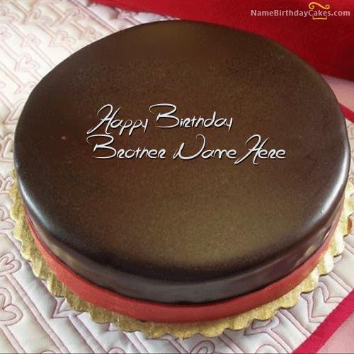 Best ideas about Birthday Cake For Brother
. Save or Pin Free Happy Birthday Brother Cake With Name And Now.