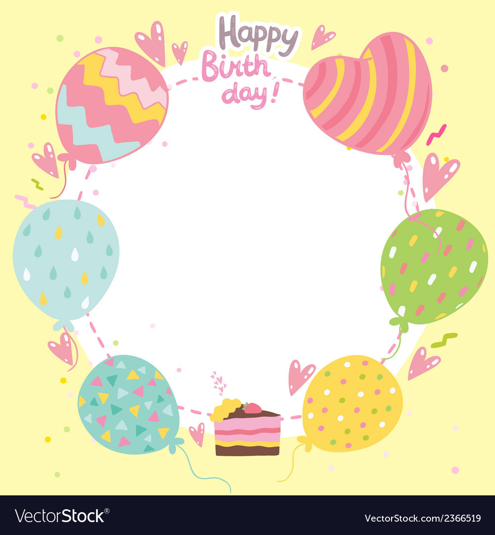 Best ideas about Birthday Card Background
. Save or Pin Happy Birthday card background with balloons Vector Image Now.