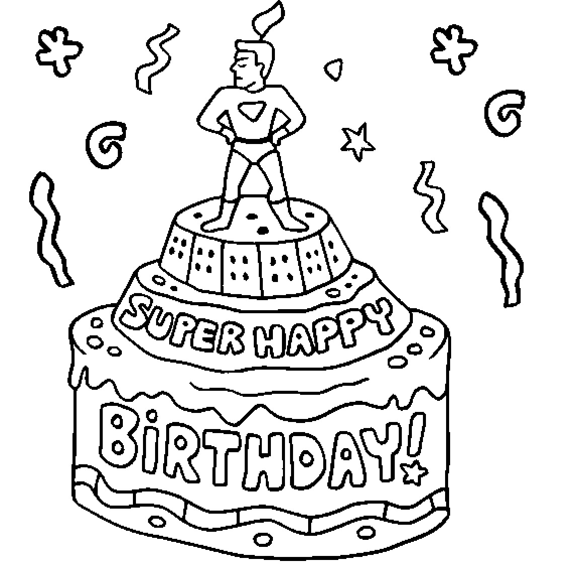 Best ideas about Birthday Card Coloring Page
. Save or Pin Colour Drawing Free Wallpaper Happy Birthday Cake For Kid Now.
