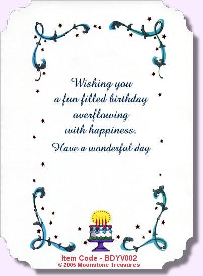 Best ideas about Birthday Card Verses
. Save or Pin Birthday Card Verses by Moonstone Treasures Now.