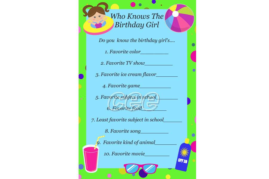 Best ideas about Birthday Party Games For Girls
. Save or Pin Pool Party Birthday Game Pool Party Game For Girl Beach Now.