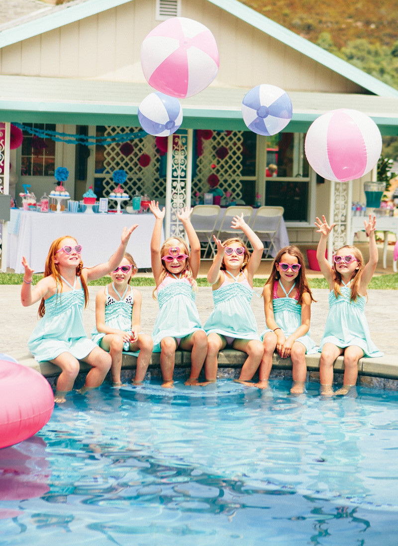Best ideas about Birthday Pool Party
. Save or Pin Pin Girls 7th Birthday Party Glitter Candle Age 7 Cake Now.