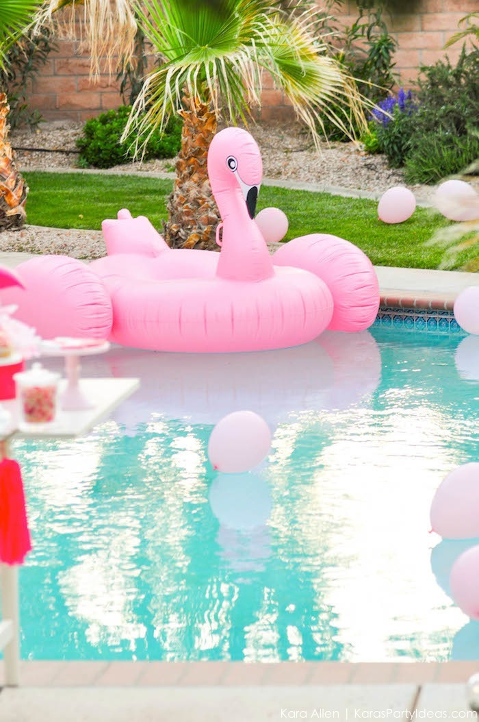 Best ideas about Birthday Pool Party
. Save or Pin Kara s Party Ideas Flamingo Pool Art Summer Birthday Now.
