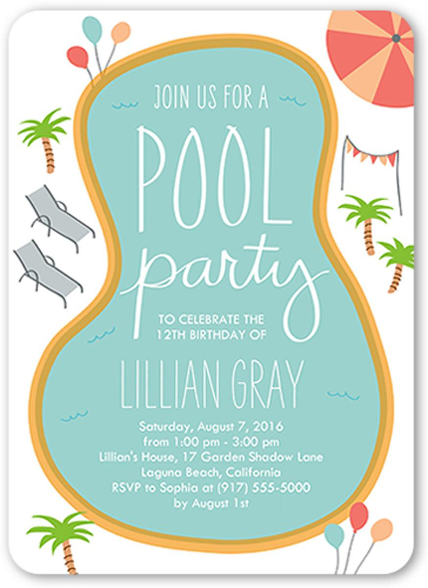 Best ideas about Birthday Pool Party
. Save or Pin 18 Birthday invitations for kids – Free Sample Templates Now.