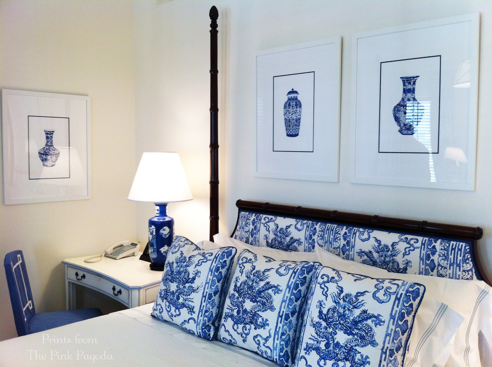 Best ideas about Blue And White Bedroom
. Save or Pin The Pink Pagoda Blue and White Monday Jim Thompson Bedroom Now.