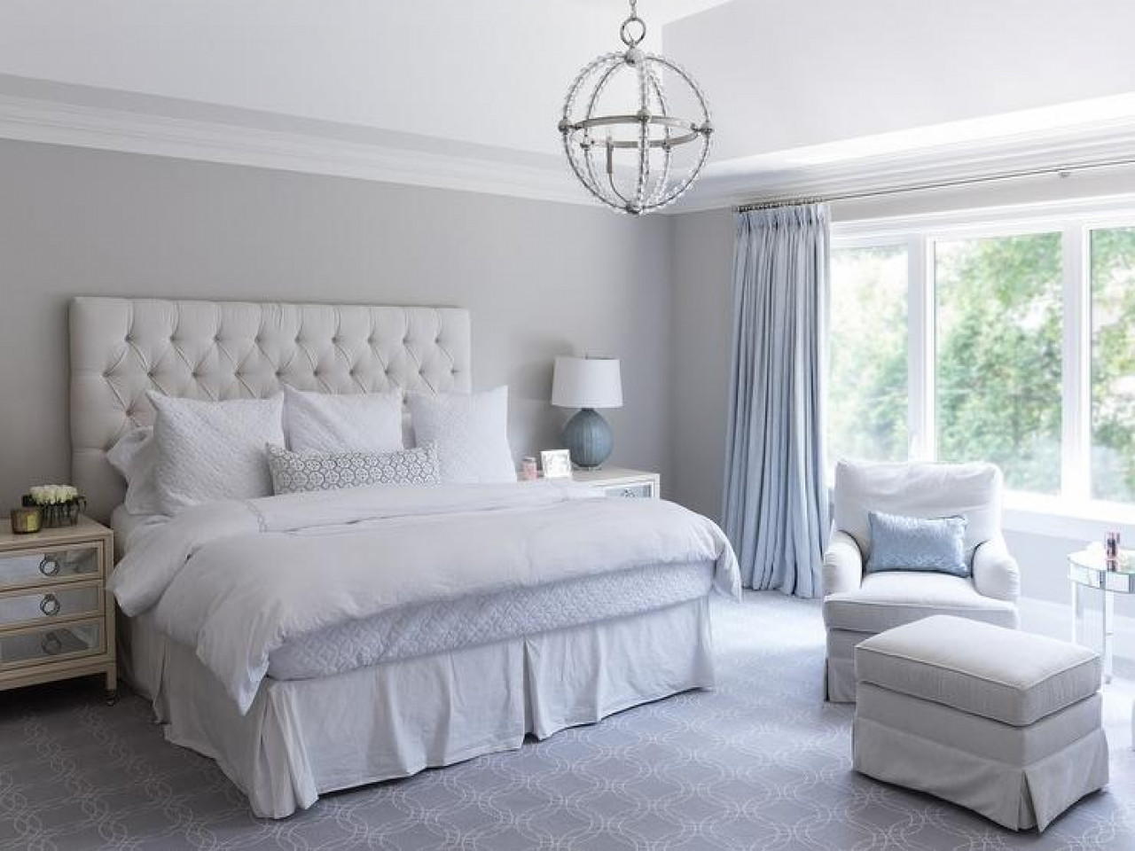 Best ideas about Blue And White Bedroom
. Save or Pin Cornflower Blue And White Bedroom Curtains Designs Now.