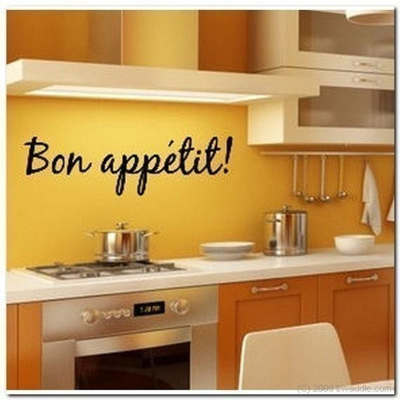 Best ideas about Bon Appetit Kitchen Decor
. Save or Pin BON APPETIT Kitchen Vinyl Wall Lettering Decor Now.