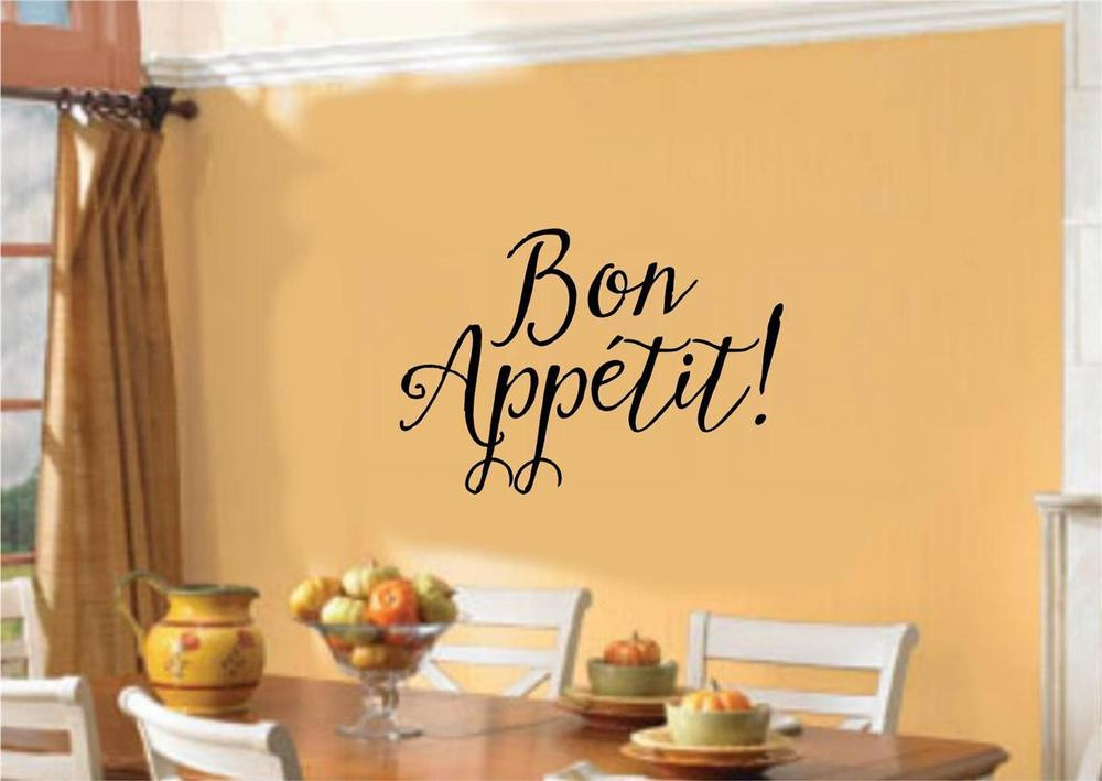 Best ideas about Bon Appetit Kitchen Decor
. Save or Pin Bon Appetit Vinyl Decal Wall Stickers Words Lettering Home Now.