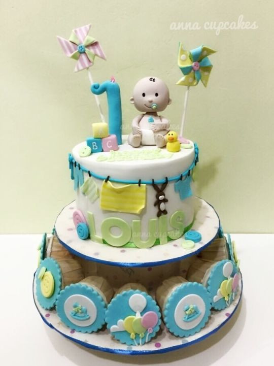 Best ideas about Boy First Birthday Cake
. Save or Pin Baby boy 1st birthday cake cake by annacupcakes CakesDecor Now.