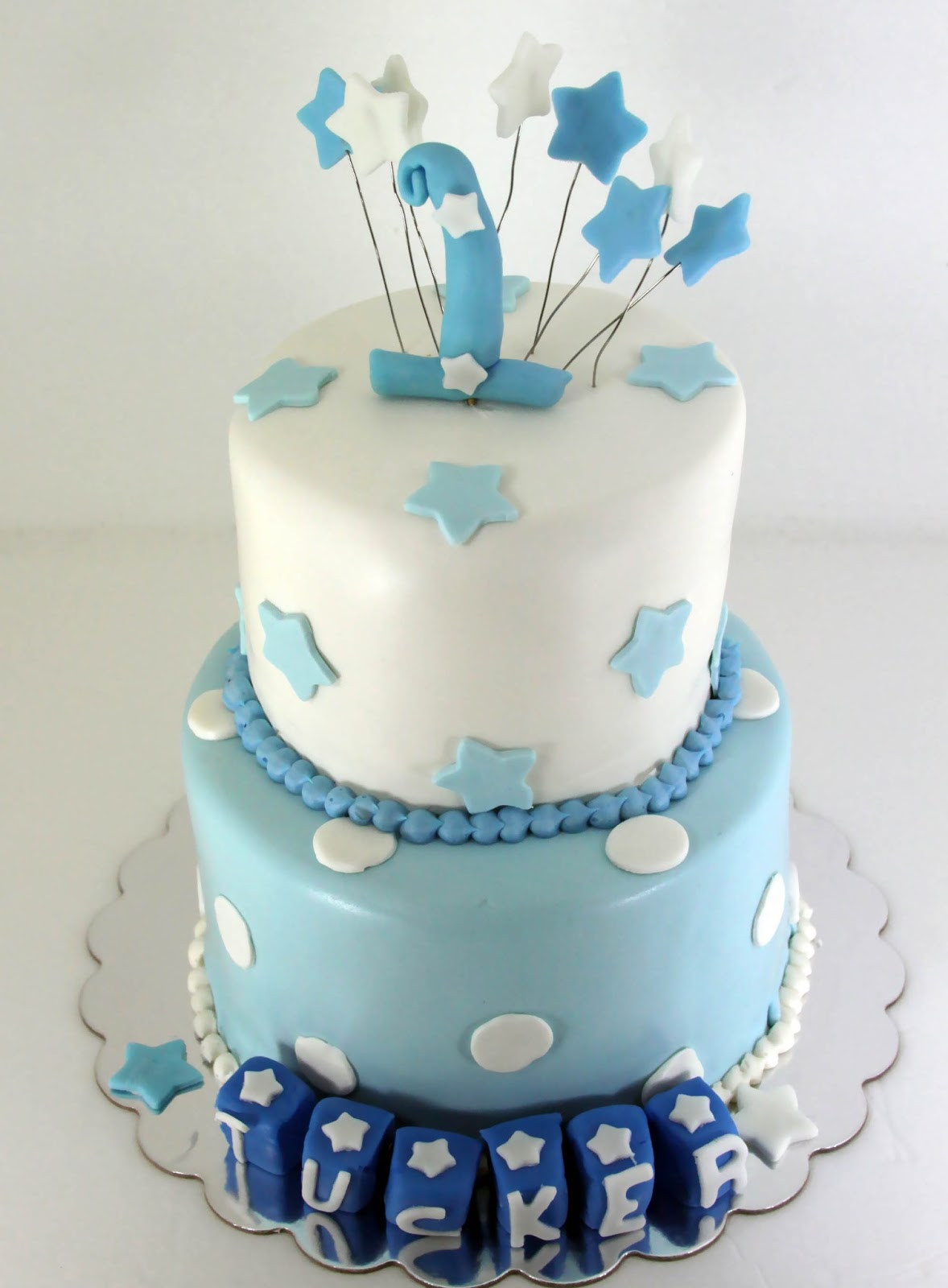 Best ideas about Boy First Birthday Cake
. Save or Pin Tastefully Done Baby Boy Blue 1st Birthday Cake Now.