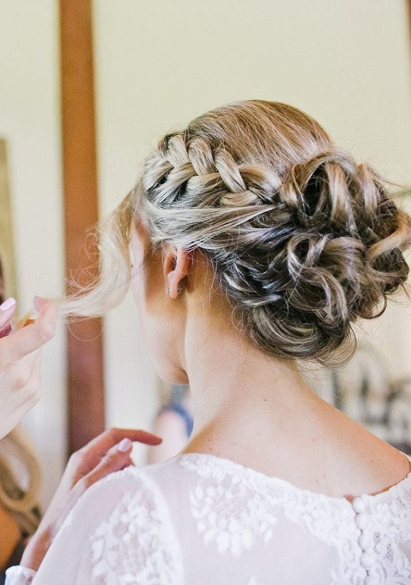 Best ideas about Braiding Hairstyles For Weddings
. Save or Pin braided bun wedding hairstyle for long hair Now.
