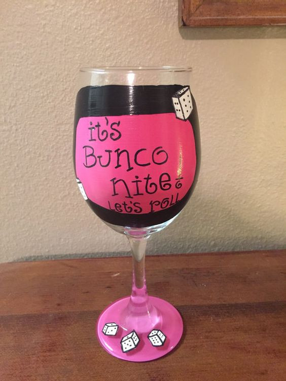 Best ideas about Bunco Gift Ideas
. Save or Pin Bunco ts Bunco party wine glasses Bunco night painted Now.