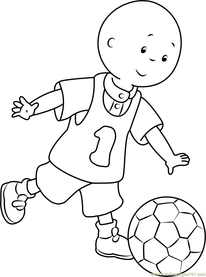 Best ideas about Caillou Coloring Sheets For Boys
. Save or Pin Caillou playing Football Coloring Page Free Caillou Now.