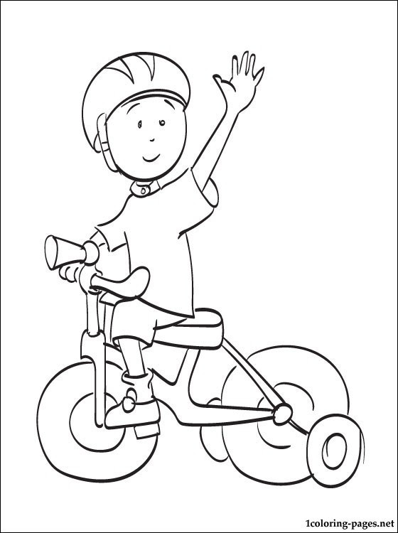 Best ideas about Caillou Coloring Sheets For Boys
. Save or Pin Caillou riding a bike coloring page Now.