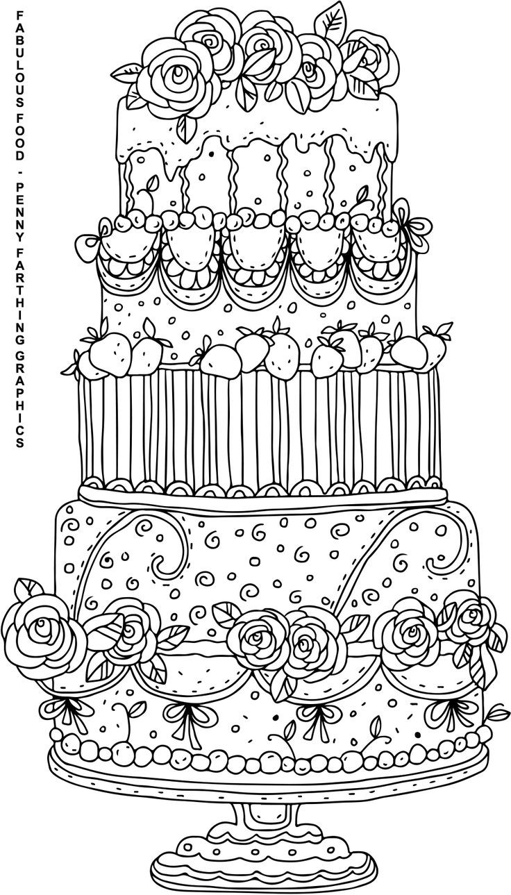 Best ideas about Cake Coloring Pages For Adults
. Save or Pin 17 Best images about Coloring Pages on Pinterest Now.