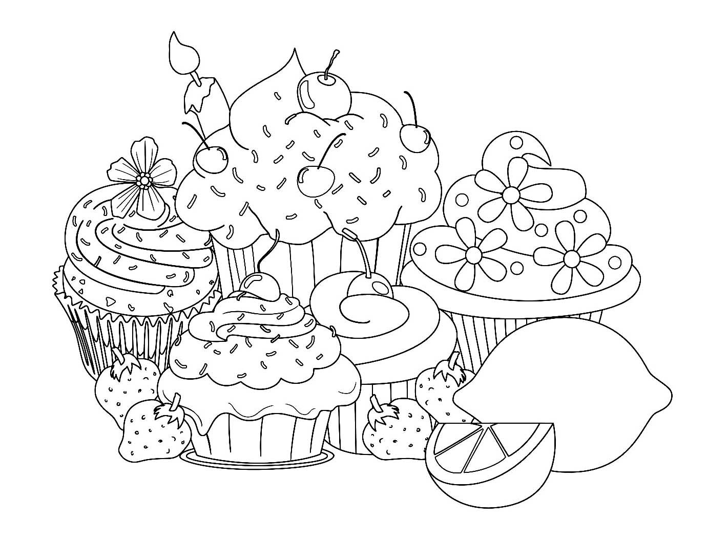 Best ideas about Cake Coloring Pages For Adults
. Save or Pin Beautiful sweet cupcake pages Cupcakes Adult Coloring Pages Now.