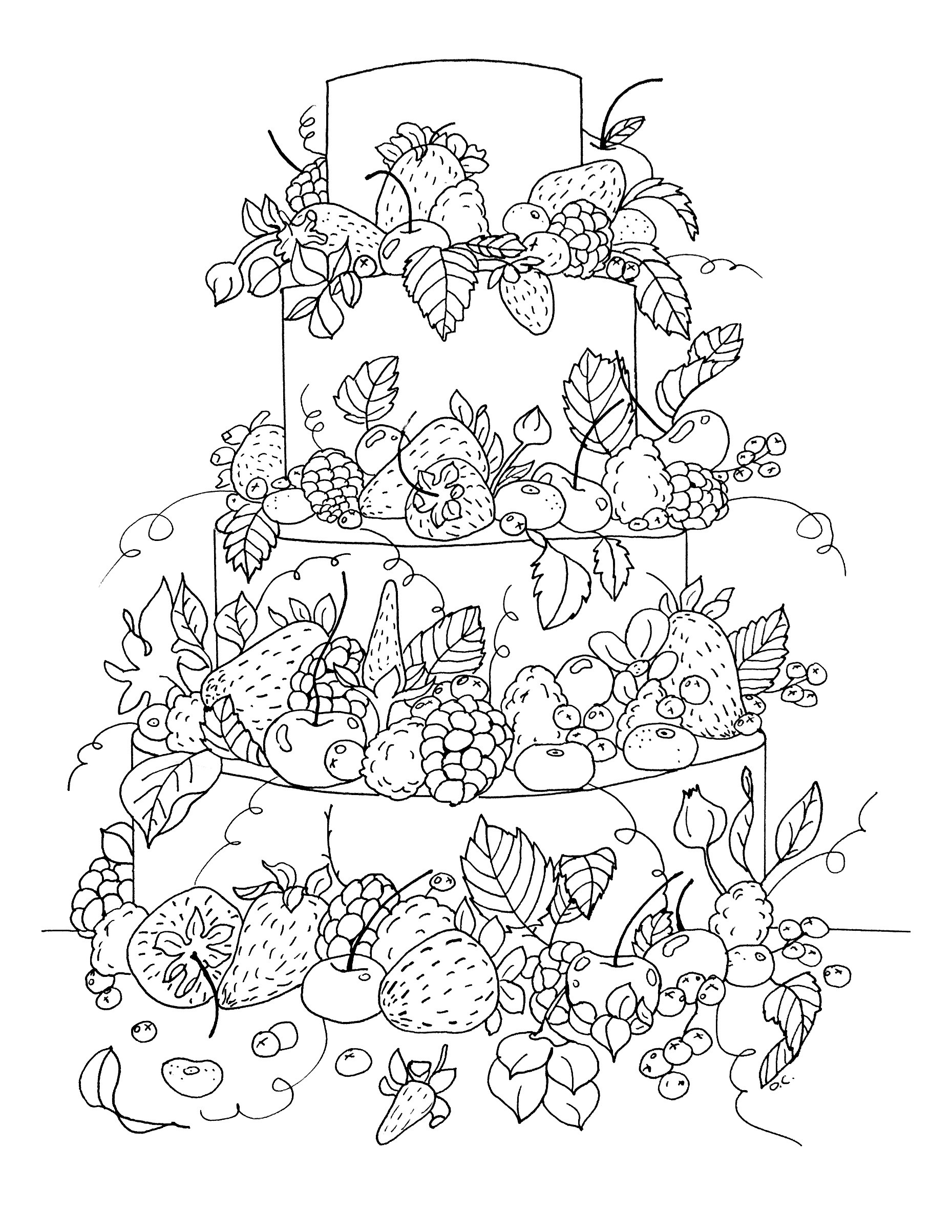 Best ideas about Cake Coloring Pages For Adults
. Save or Pin Cup Cakes Coloriages difficiles pour adultes coloriage Now.